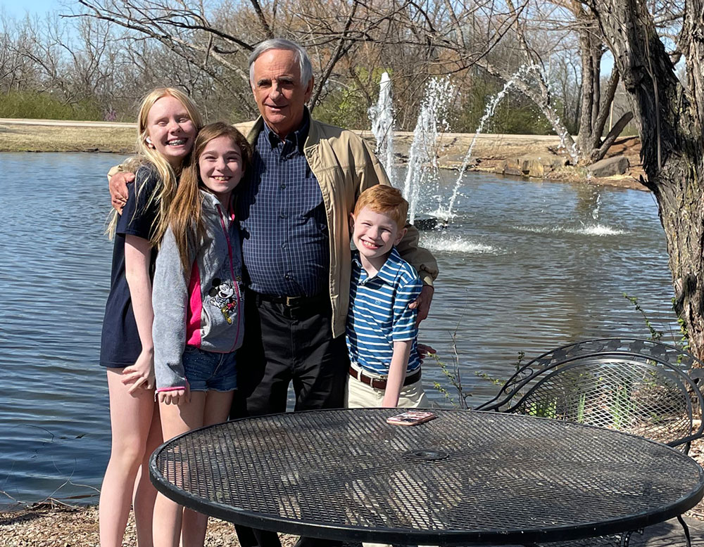 Dr. Tom Buchanan and his three grandchildren