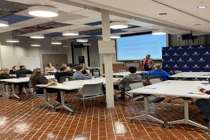 a class is taught in the UAFS Venter for Economic Development