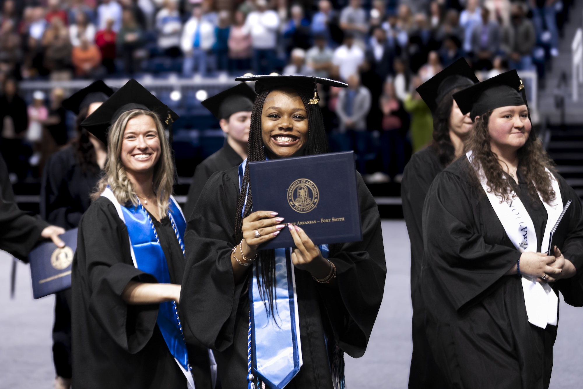 UAFS graduates leave the stubblefield center after commencement