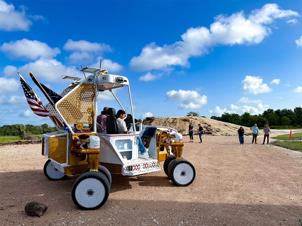 NASA interns drive a rover