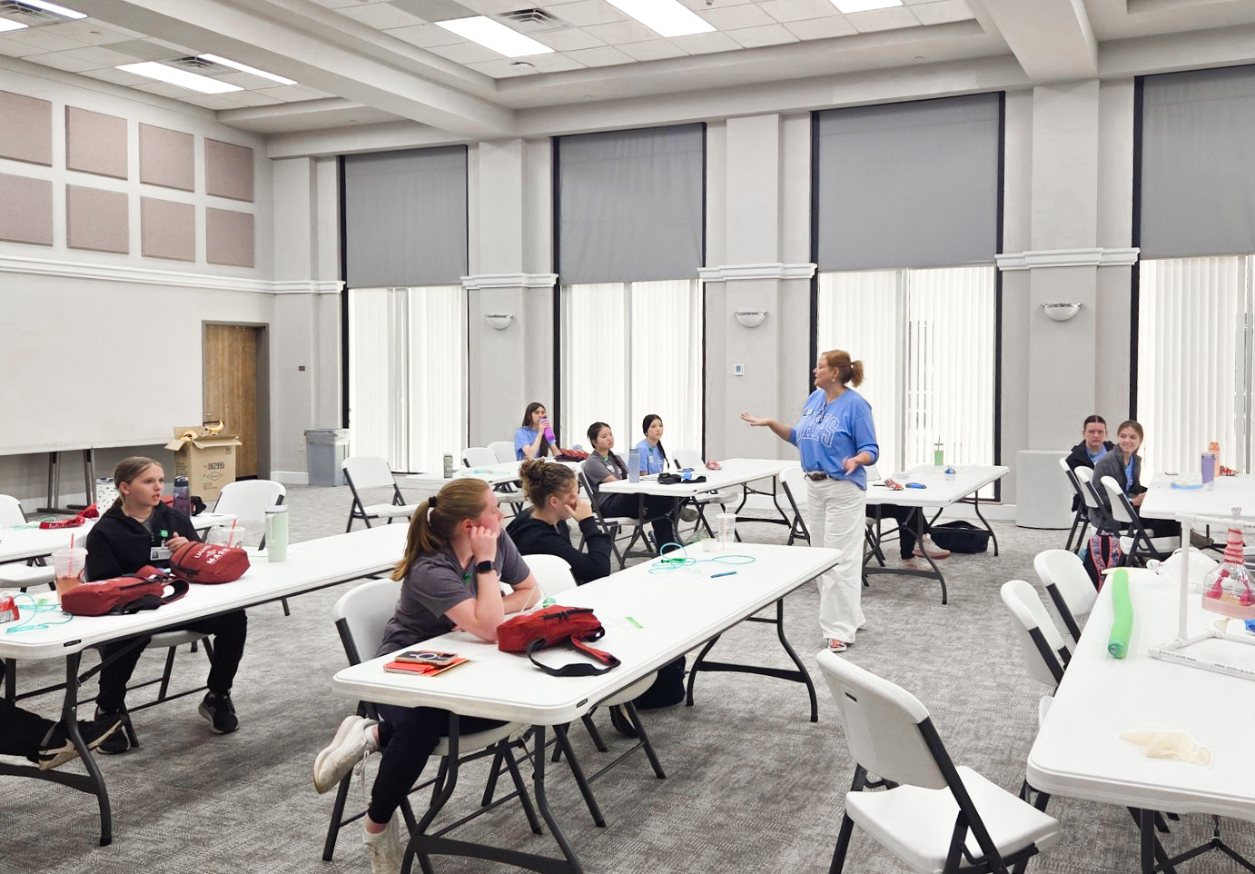 Earls speaks to a continuing education class