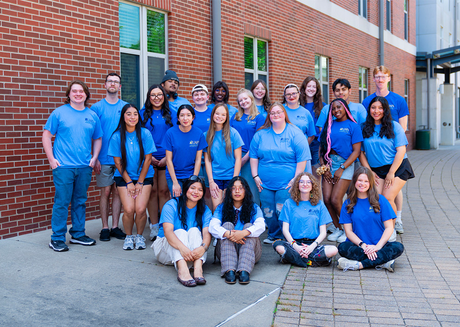 The 2026-27 RAs of UAFS outside of the Lion's Den.