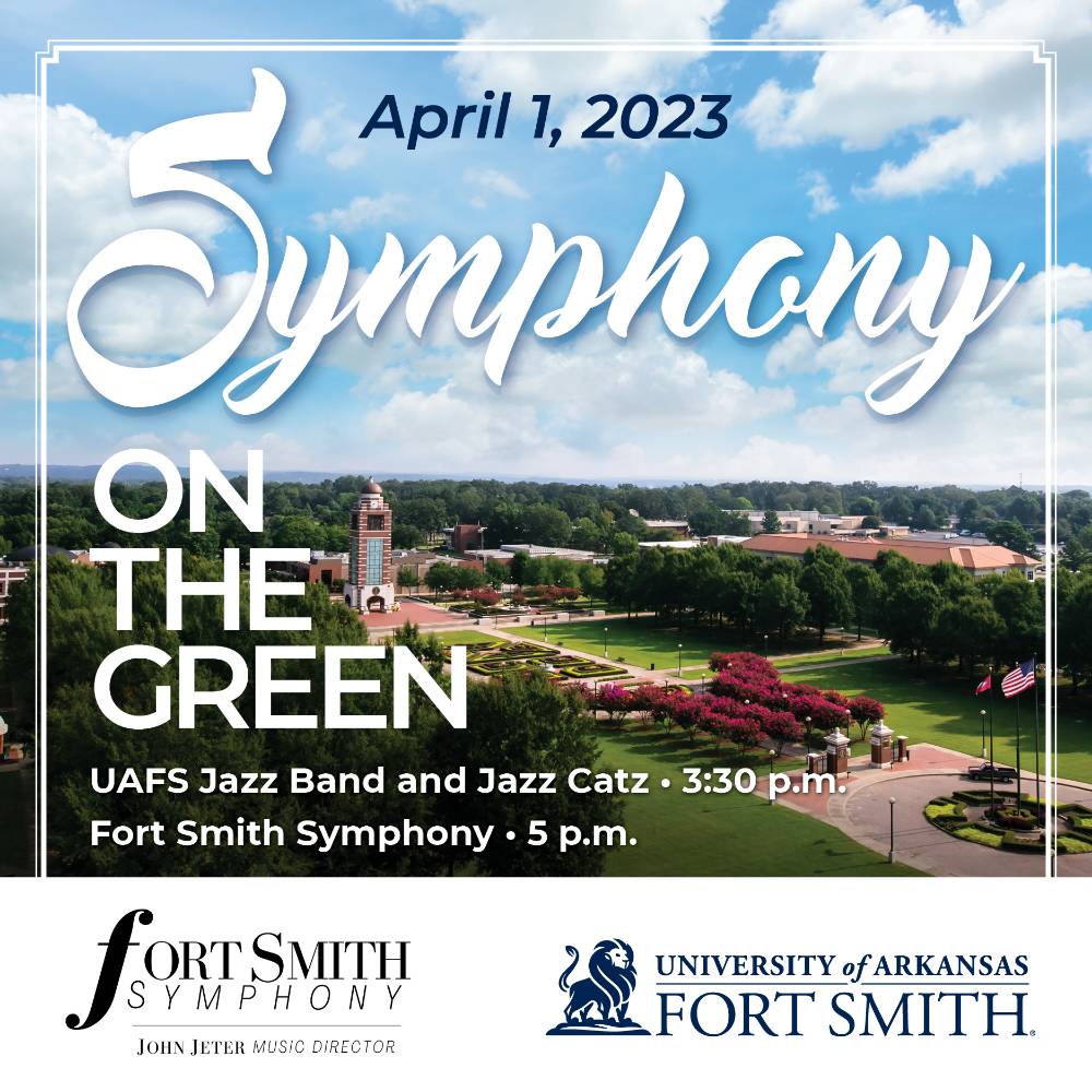 Arial view of the campus with event details