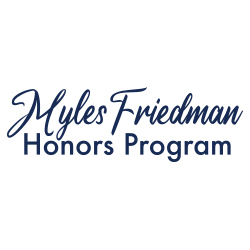 Honors LLC Logo Myles Friedman Honors College Living Learning Community logo